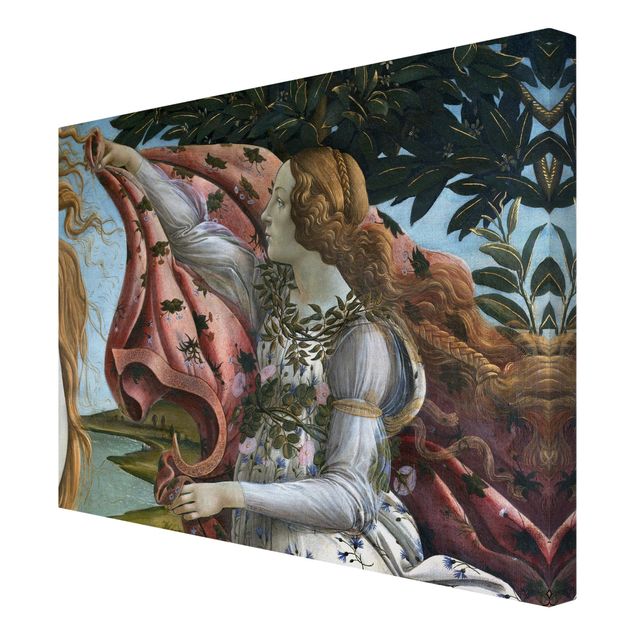 Print on canvas - Sandro Botticelli - The Birth Of Venus. Detail: Flora