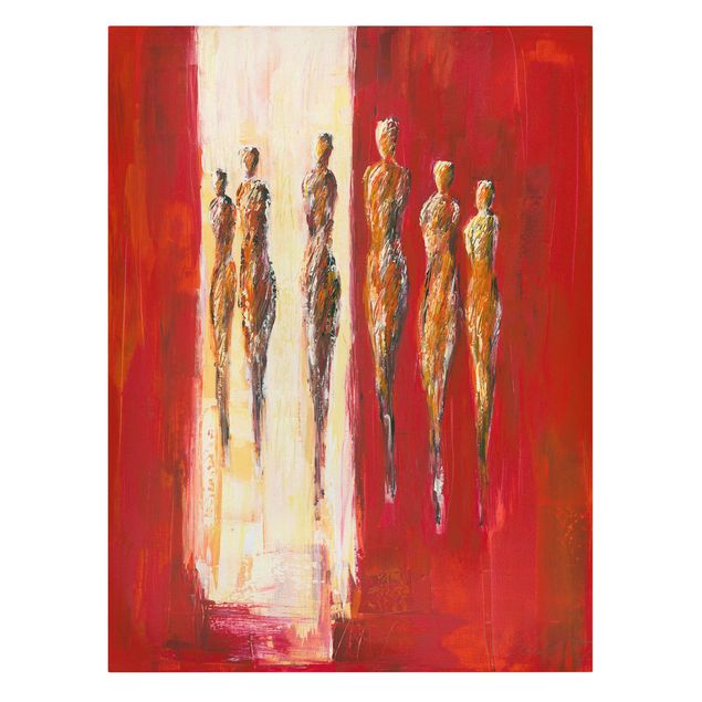 Print on canvas - Six Figures In Red