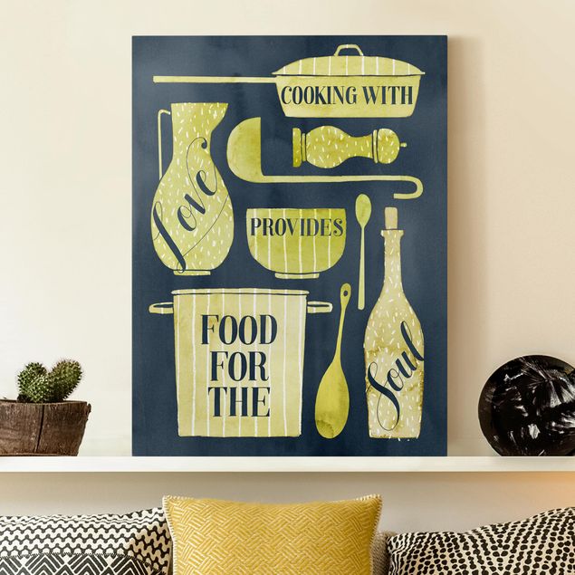 Print on canvas - Soul Food - With Love