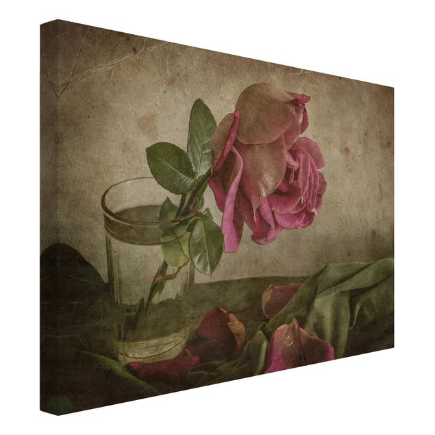 Print on canvas - Tear Of A Rose