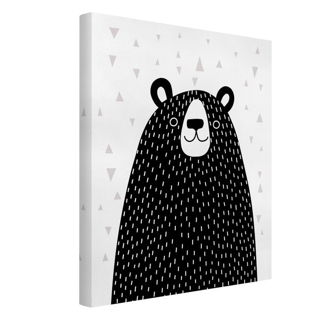 Print on canvas - Zoo With Patterns - Bear