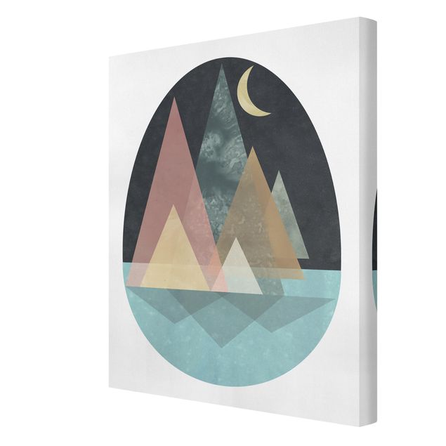 Print on canvas - Utopian Landscape - Moon