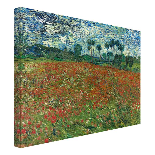 Print on canvas - Vincent Van Gogh - Poppy Field