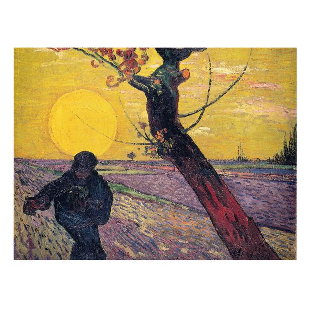 Print on canvas - Vincent Van Gogh - Sower With Setting Sun