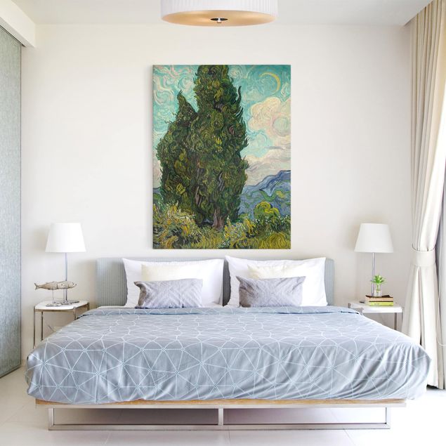 Print on canvas - Vincent van Gogh - Cypresses