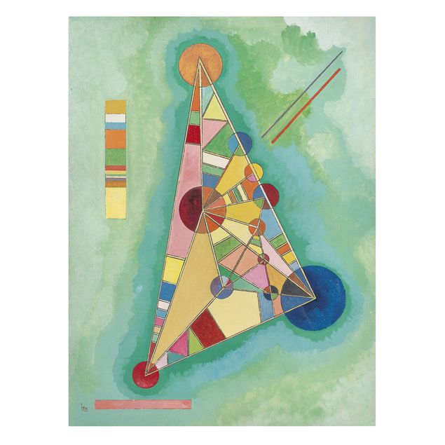 Print on canvas - Wassily Kandinsky - Variegation in the Triangle