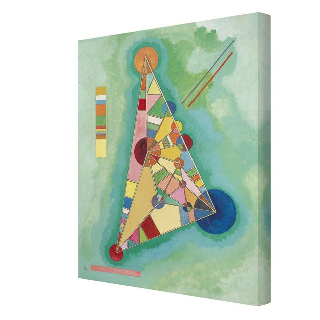 Print on canvas - Wassily Kandinsky - Variegation in the Triangle