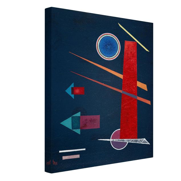 Print on canvas - Wassily Kandinsky - Powerful Red