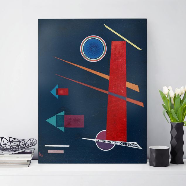 Print on canvas - Wassily Kandinsky - Powerful Red