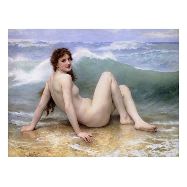 Print on canvas - William Adolphe Bouguereau - The Wave