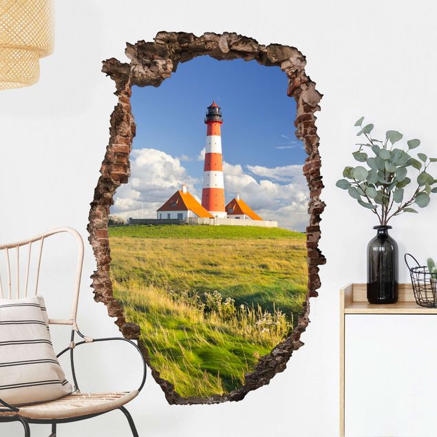 Wall stickers island Lighthouse In Schleswig-Holstein