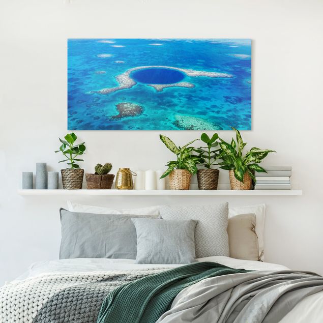 Print on canvas - Lighthouse Reef Of Belize