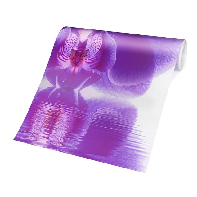 Wallpaper - Purple Orchid On Water
