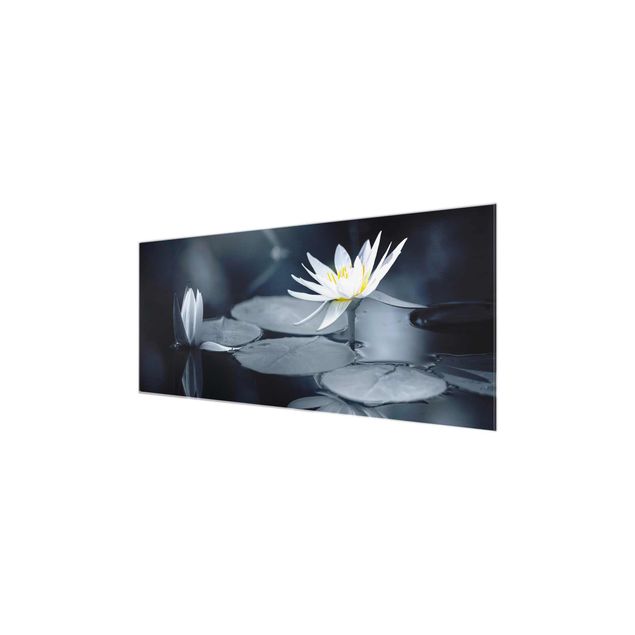 Glass print - Lotus Reflection In The Water