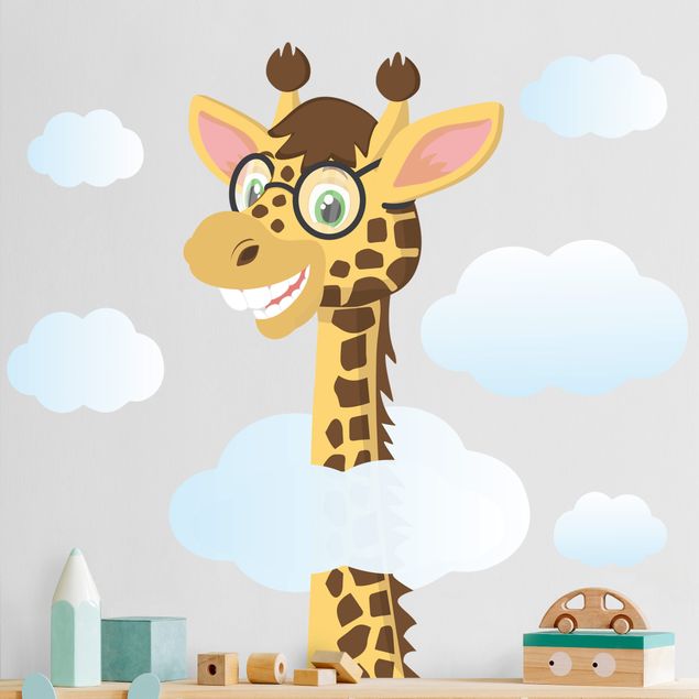 Giraffe wall decal Funny giraffe