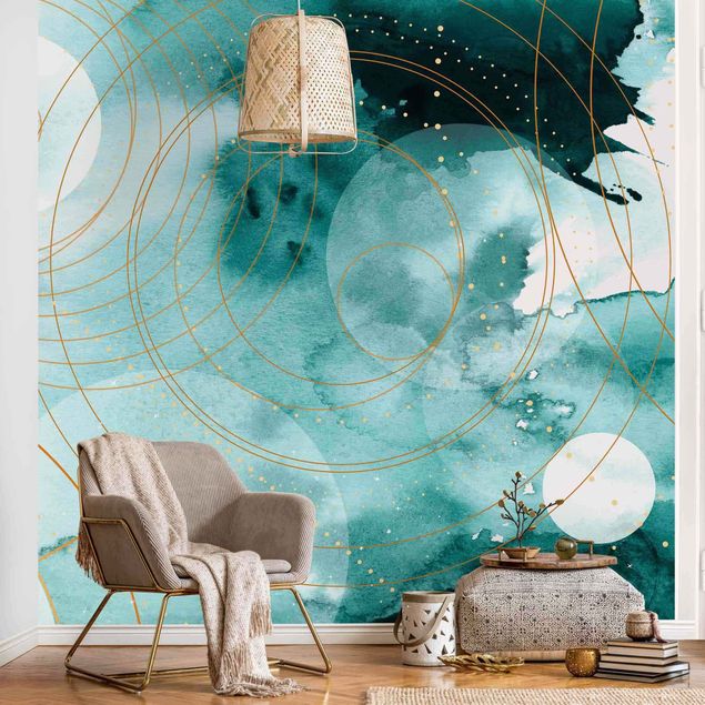 Wallpaper - Magic Golden Starry Sky
