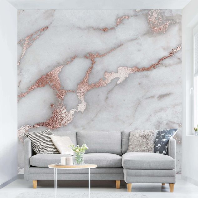 Wallpapers Marble Look With Glitter