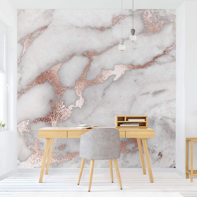 Wallpaper - Marble Look With Glitter