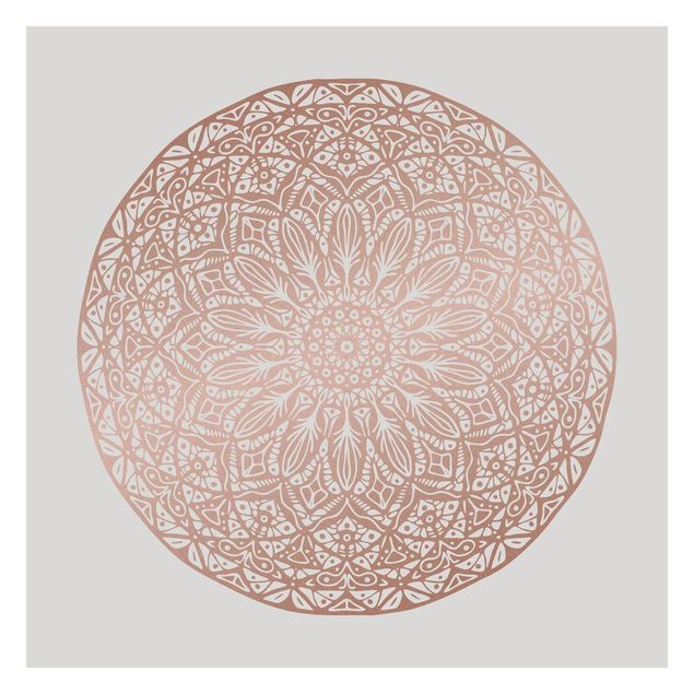Wallpaper - Mandala Ornament In Copper Gold