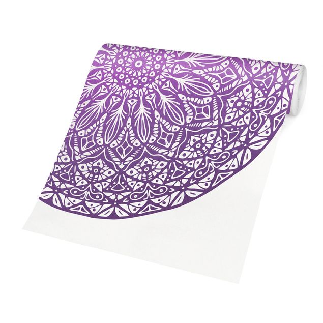 Wallpaper - Mandala Ornament In Purple