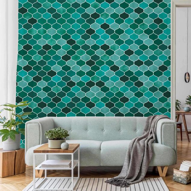 Wallpapers Moroccan Watercolour Pattern
