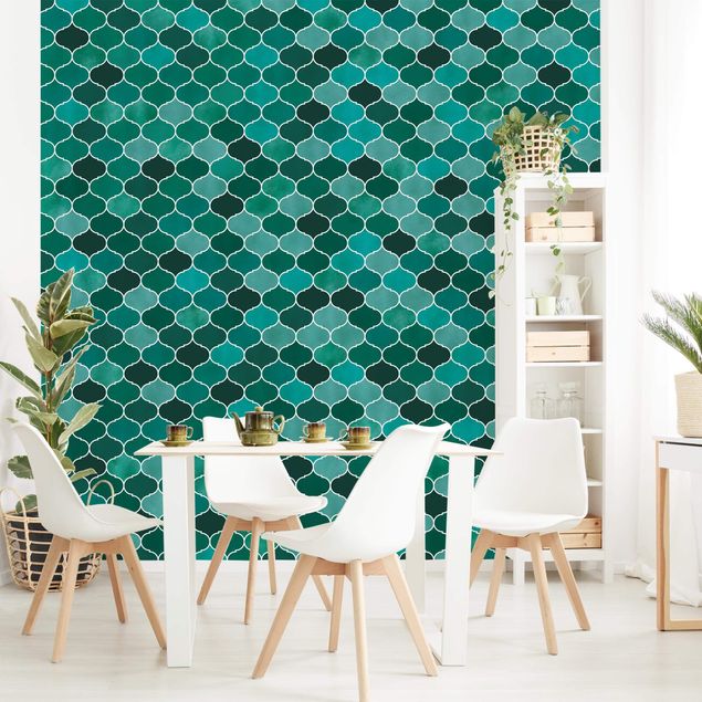 Wallpaper - Moroccan Watercolour Pattern
