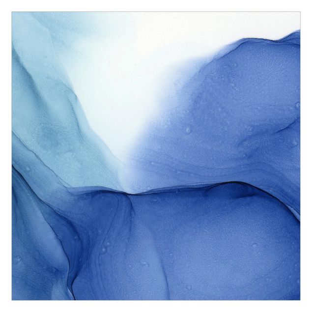 Walpaper - Mottled Ink Blue
