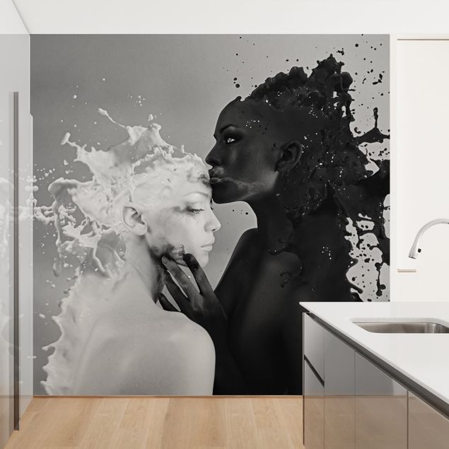 Wallpaper - Milk & Coffee Kiss Black