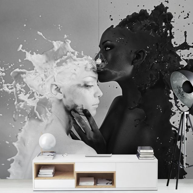Wallpaper - Milk & Coffee Kiss Black