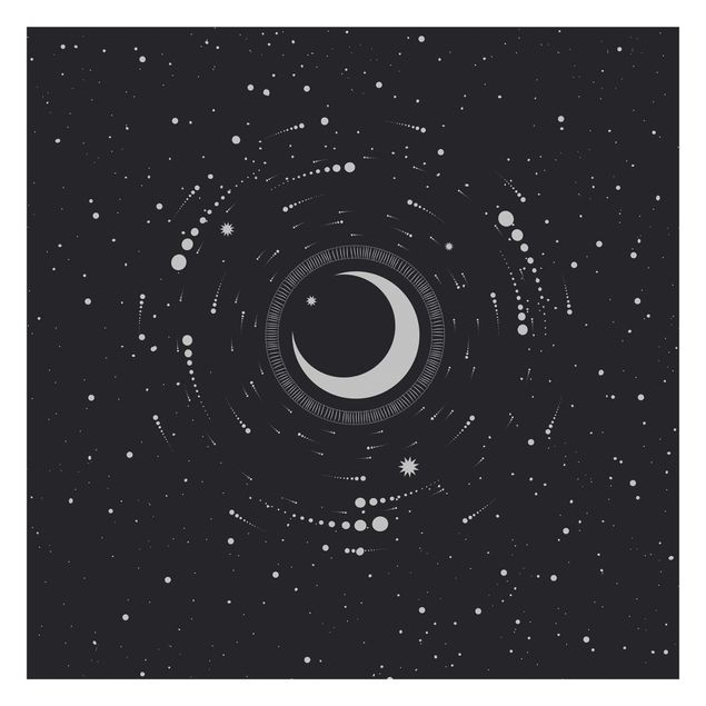 Wallpaper - Moon In Star Circle