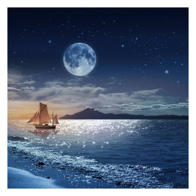 Wallpaper - Moon Night Sea