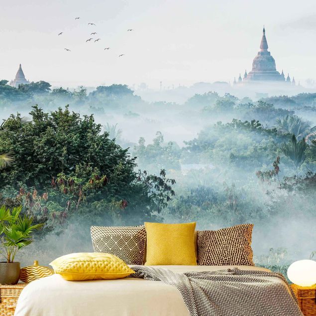 Wallpaper - Morning Fog Over The Jungle Of Bagan