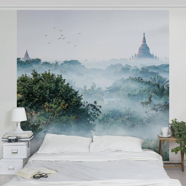 Wallpaper - Morning Fog Over The Jungle Of Bagan