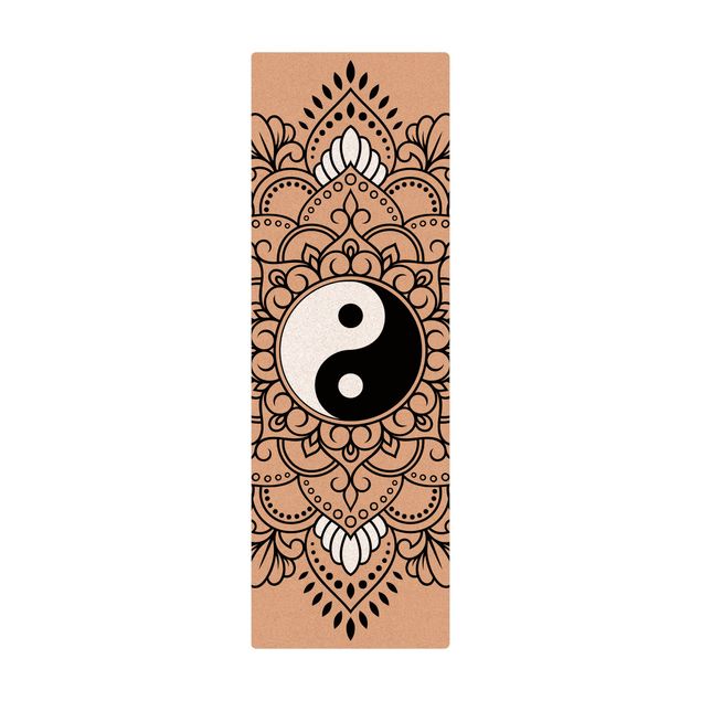 Large rugs Mandala Yin And Yang