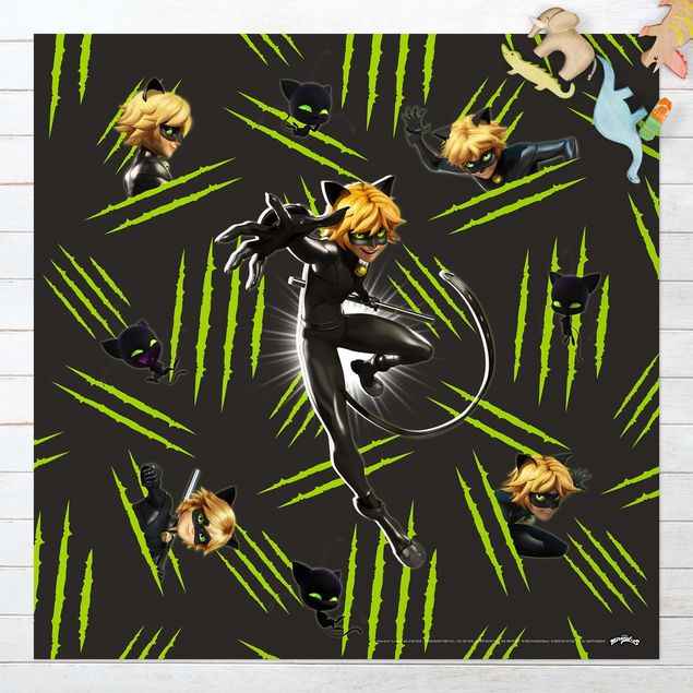 balcony mat Miraculous Cat Noir With Claws
