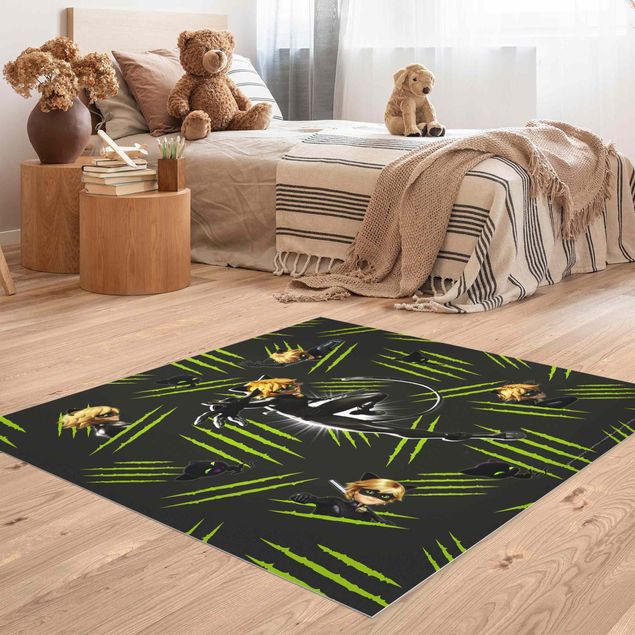 contemporary rugs Miraculous Cat Noir With Claws