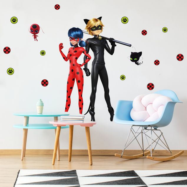 Wall Sticker  - Miraculous Ladybug And Cat Noir Are Ready