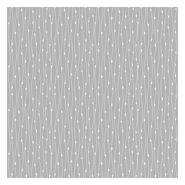 Wallpaper - Natural Pattern With Semicircles In Front Of Gray