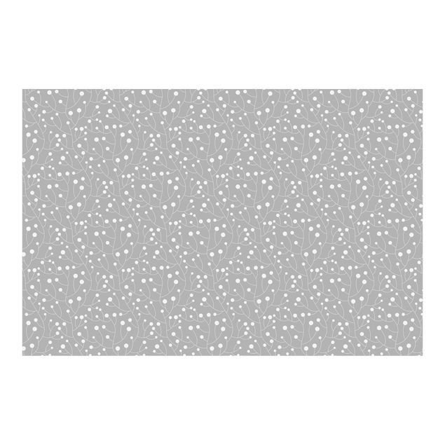 Wallpaper - Natural Pattern Growth With Dots On Gray