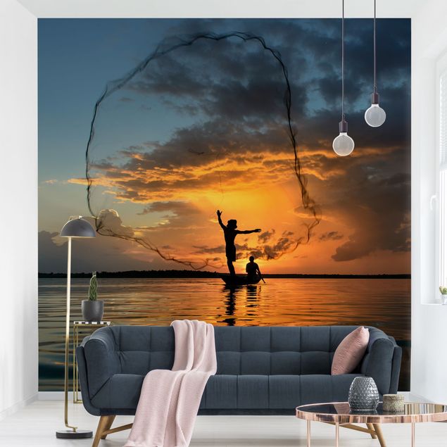 Wallpaper - Fishing Net At Sunset