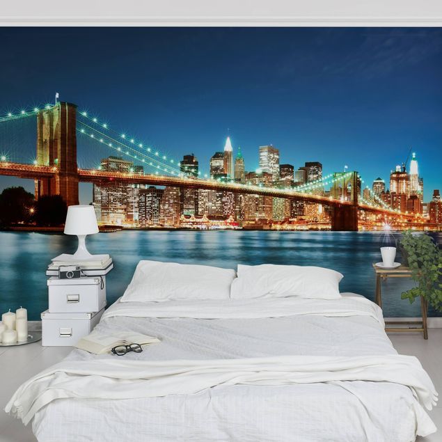 Wallpapers Nighttime Manhattan Bridge