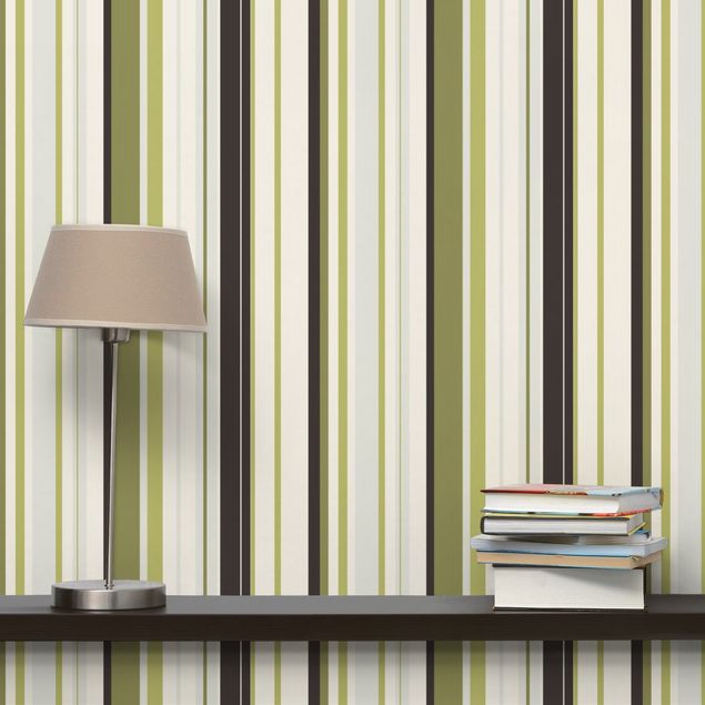Wallpapers No.TA103 Stripe Pattern Greens