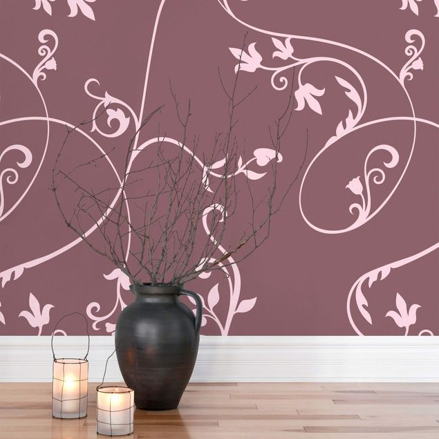 Wallpapers No.TA104 Ivy Old Rose-Light Pink