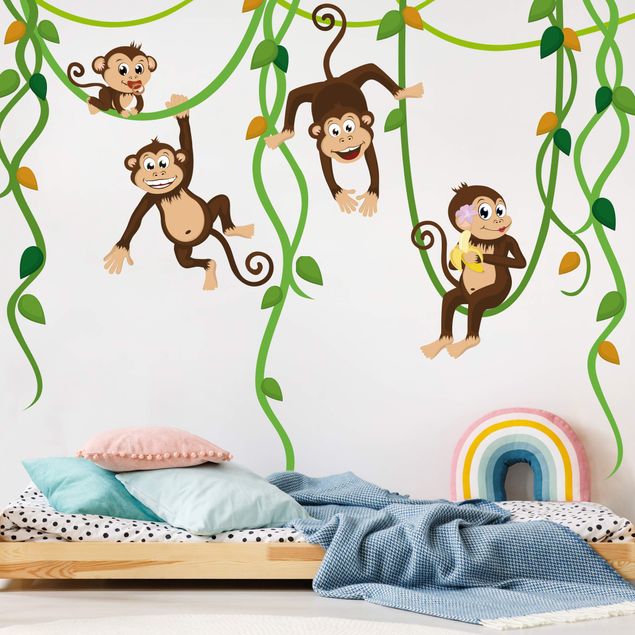 Wall sticker - No.yk28 monkey band