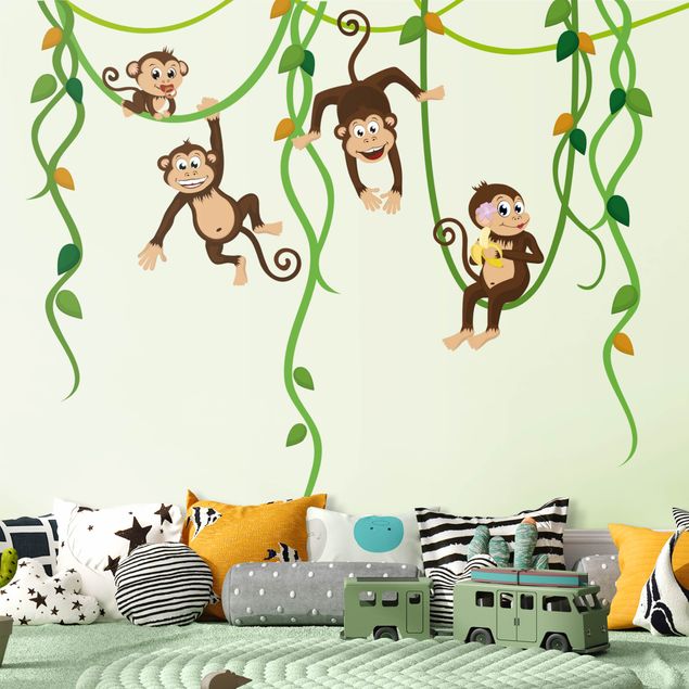 Wall stickers monkey No.yk28 monkey band