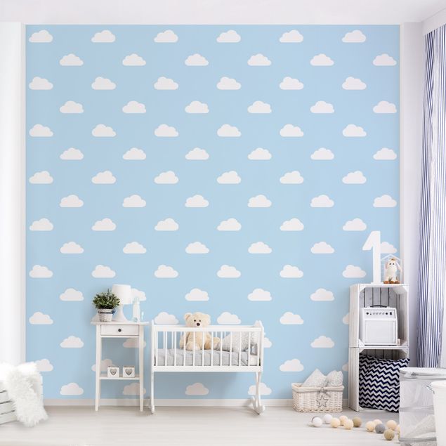 Wallpaper - No.YK54 Clouds Light Blue