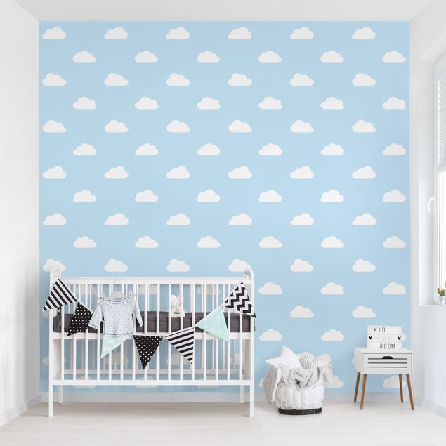 Wallpaper - No.YK54 Clouds Light Blue