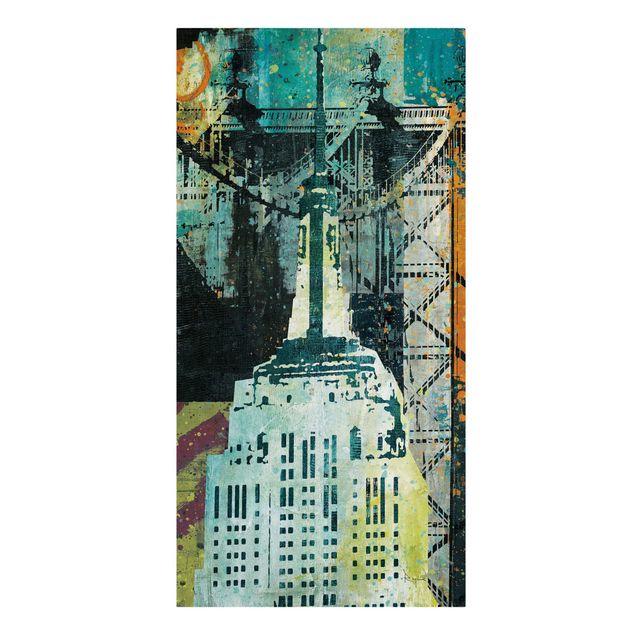 Canvas print - NY Graffiti Empire State Building
