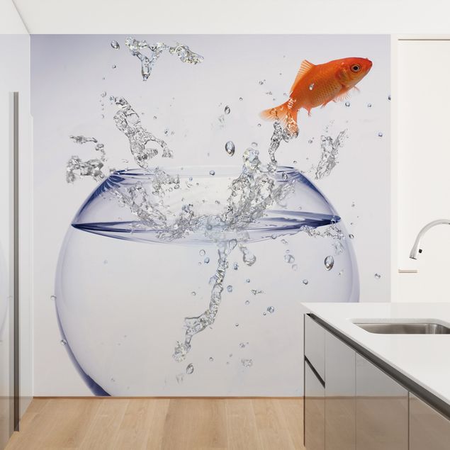 Wallpaper - Flying Goldfish