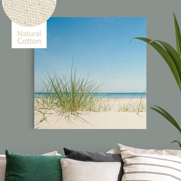 Natural canvas print - Baltic Sea Coast - Square 1:1